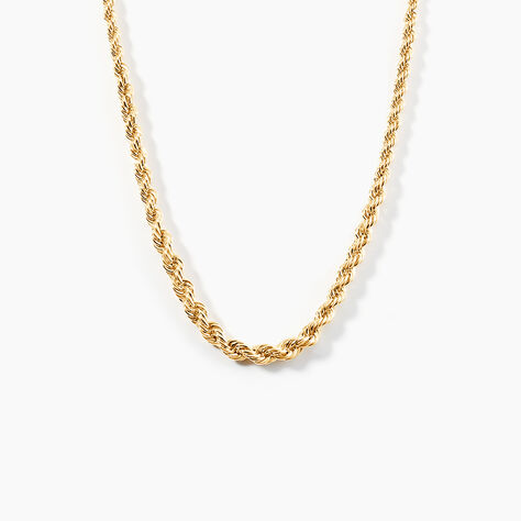 Collier Jerry Danilo Maille Corde Or Jaune - Chaines Femme | Histoire d’Or