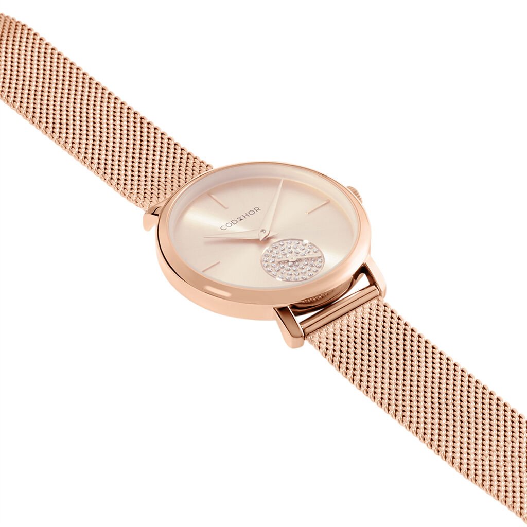 Montre Codhor Amele Dore Rose - Montres Femme | Histoire d&rsquo;Or