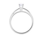 Bague Solitaire Loren Or Blanc Diamant - Bagues solitaires Femme | Histoire d&rsquo;Or