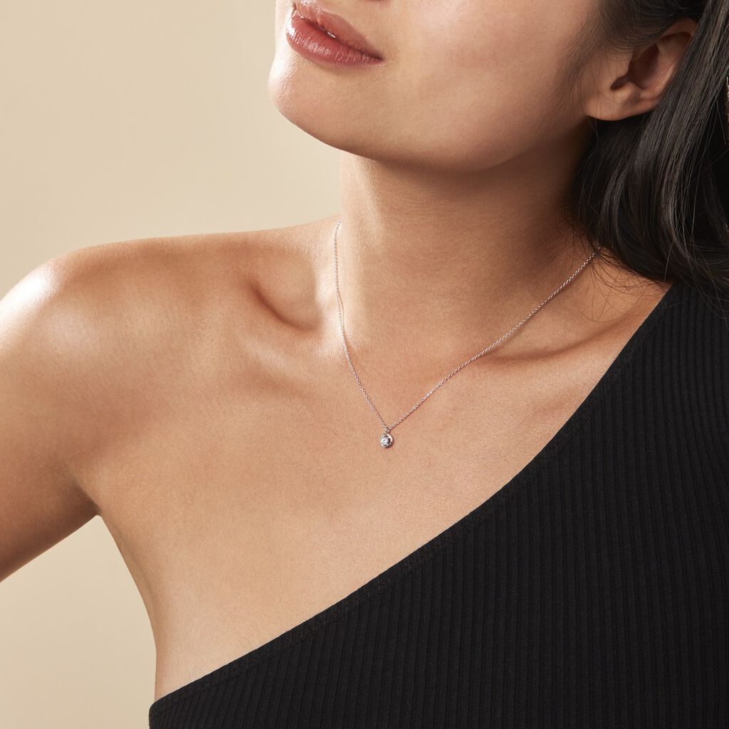 Collier Argent Laureto Oxydes De Zirconium - Colliers fantaisie Femme | Histoire d’Or