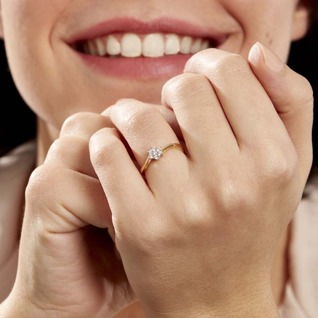 Bague Solitaire Cassiope Or Jaune Diamant - Bagues solitaires Femme | Histoire d’Or