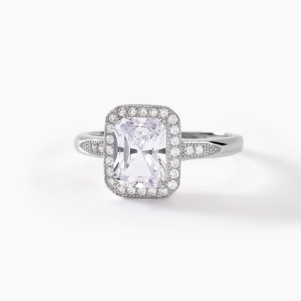 Bague de fiancaille on sale argent femme pas cher