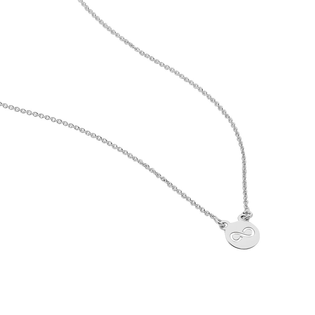 Collier Shereen Argent Blanc