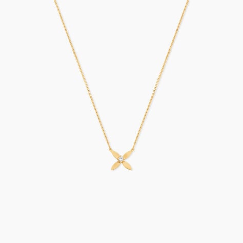 Collier Deodan Or Jaune Oxyde De Zirconium - F&ecirc;te des m&egrave;res Femme | Histoire d&rsquo;Or