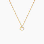Collier Vehanouche Argent Dor&eacute; A L'Or 750/1000 Oxyde De Zirconium - Colliers Enfant | Histoire d&rsquo;Or