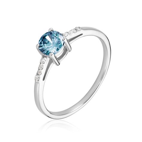 Bague Rio Argent Blanc Oxyde De Zirconium - Bagues solitaires Femme | Histoire d’Or