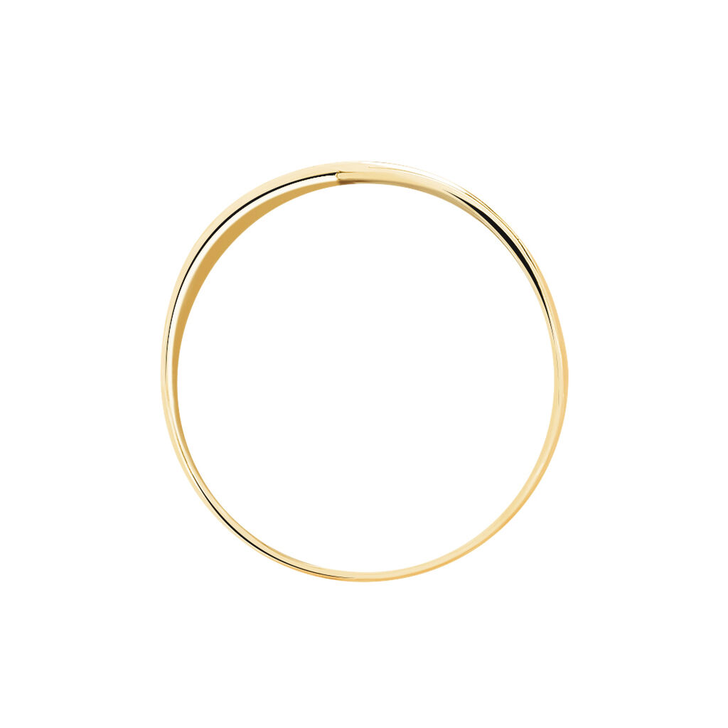 Bague Croisee Or Jaune Diamant - Bagues avec pierre Femme | Histoire d&rsquo;Or