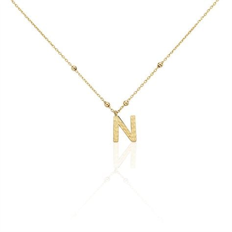 Collier Plaqué Or Jaune Lettra - Colliers fantaisie Femme | Histoire d’Or