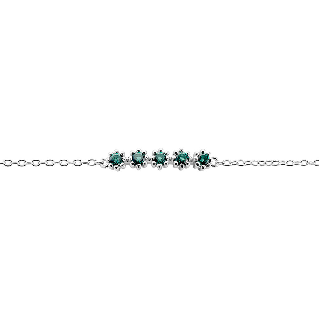Bracelet Karrie Argent Blanc Oxyde De Zirconium - Bracelets fantaisie Femme | Histoire d’Or