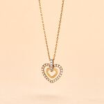 Collier Or Jaune Love Is In The Air Oxydes De Zirconium - Colliers Femme | Histoire d&rsquo;Or