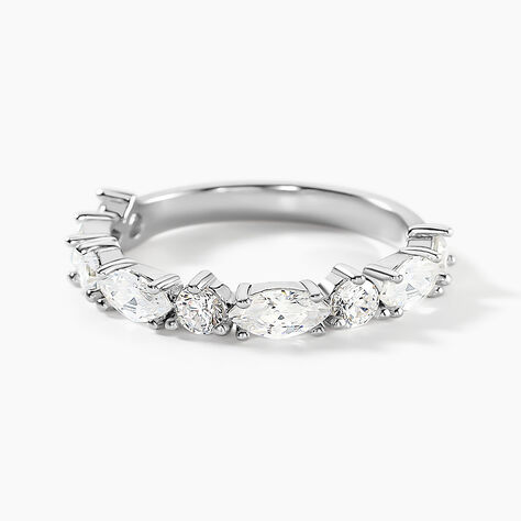 Bague Eclat D'Aurore Argent Blanc Oxyde De Zirconium - Bagues avec pierre Femme | Histoire d&rsquo;Or