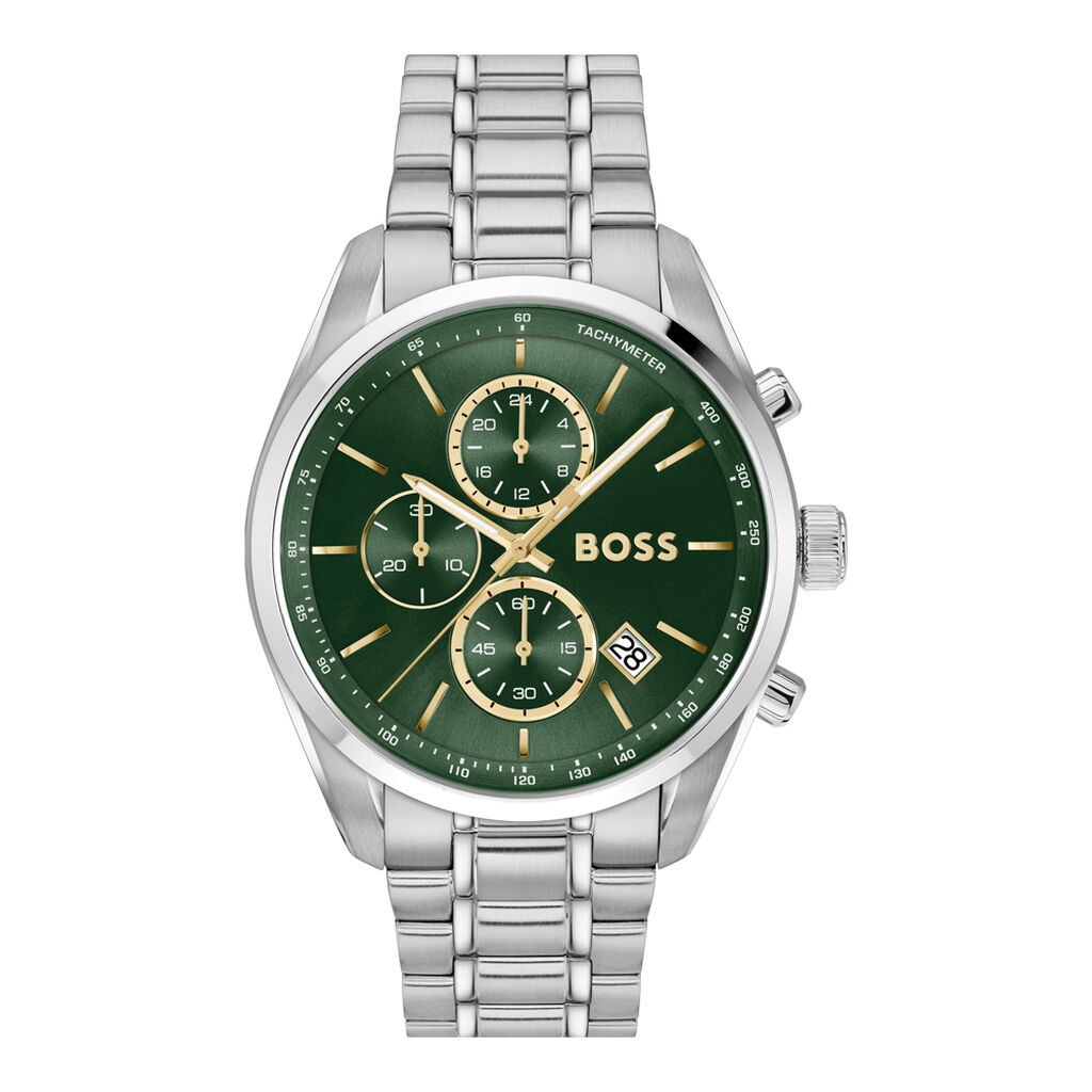 Montre Boss Grand Prix 44 Vert - Nouveautés montres Homme | Histoire d’Or