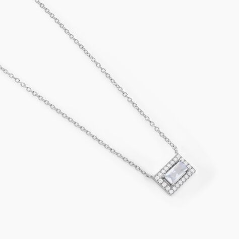 Collier Rio Argent Blanc Oxyde De Zirconium - Colliers fantaisie Femme | Histoire d&rsquo;Or