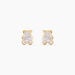 Boucles D'oreilles Puces Emerica Ours 0 Or Jaune Strass - Clous d'oreilles Enfant | Histoire d’Or