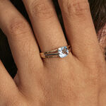 Bague Sidoine Or Bicolore Topaze - Bagues solitaires Femme | Histoire d&rsquo;Or