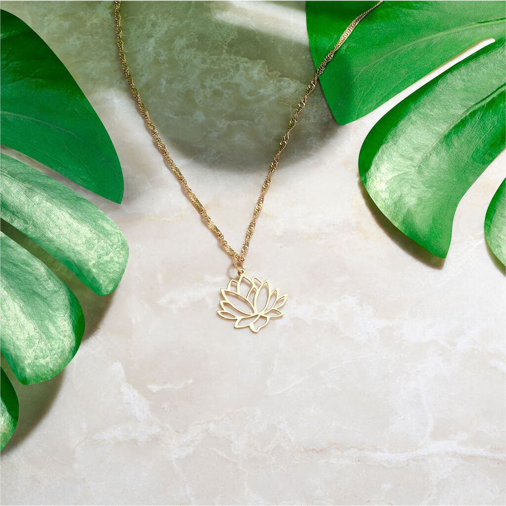Pendentif Hadaya Lotus Or Jaune - Pendentifs Femme | Histoire d&rsquo;Or