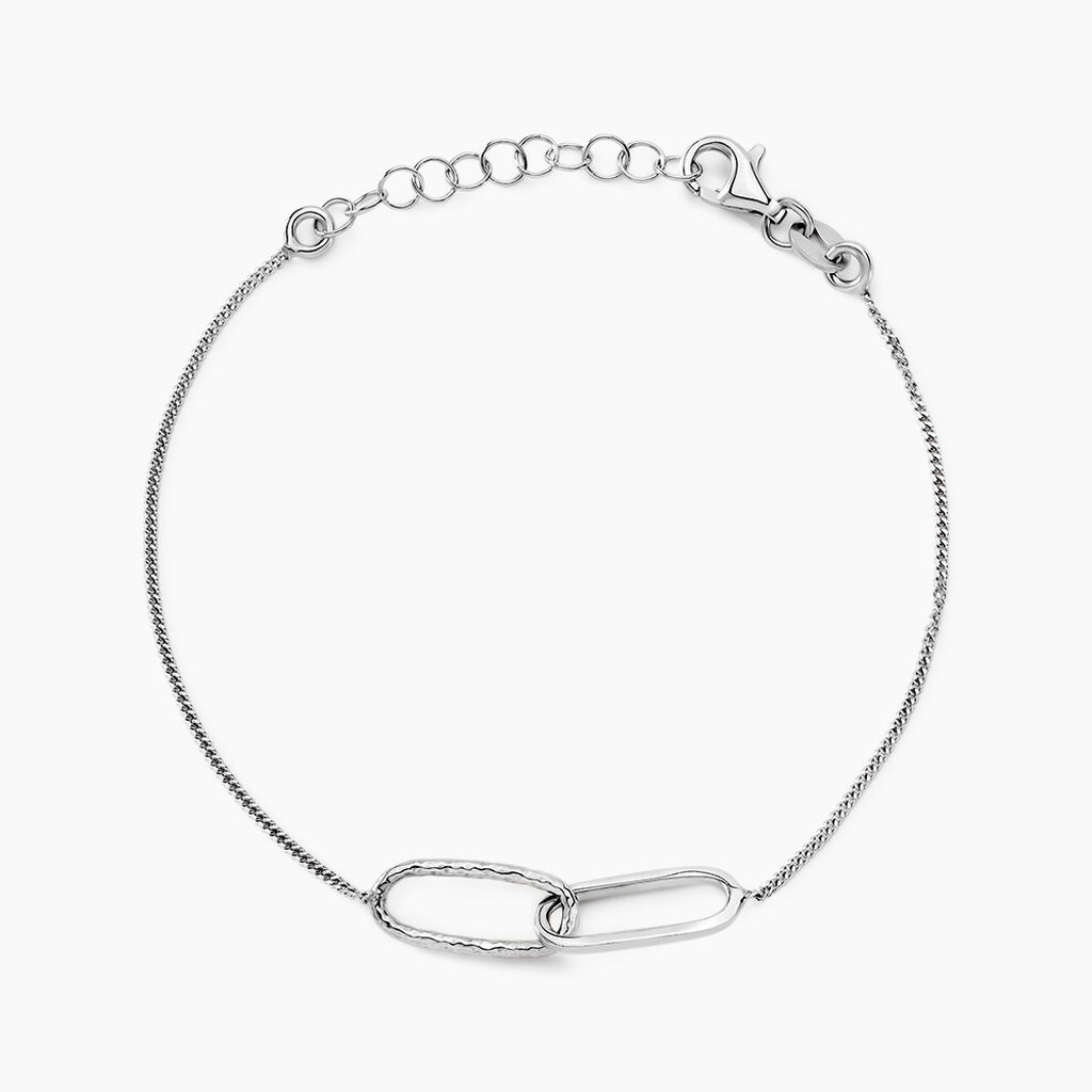 Bracelet Cedrine Argent Blanc