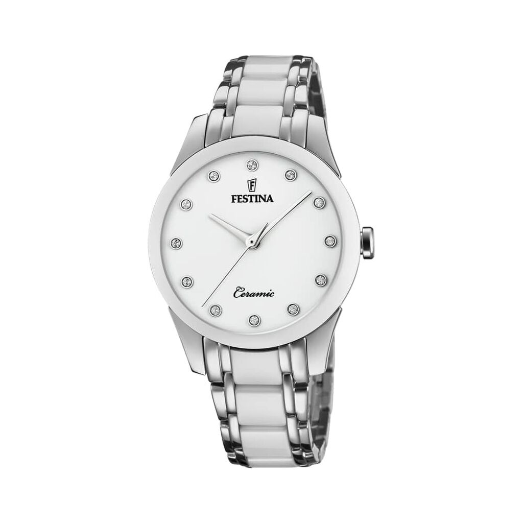 Montre Festina Ceramic Blanc - Montres Femme | Histoire d’Or