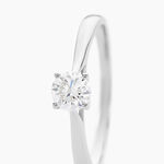 Bague Solitaire One Or Blanc Diamant - Bagues solitaires Femme | Histoire d&rsquo;Or