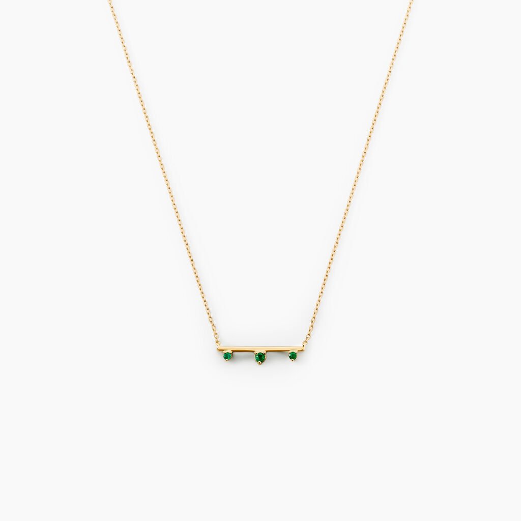Collier Green Peas Or Jaune Emeraude - Colliers Femme | Histoire d&rsquo;Or