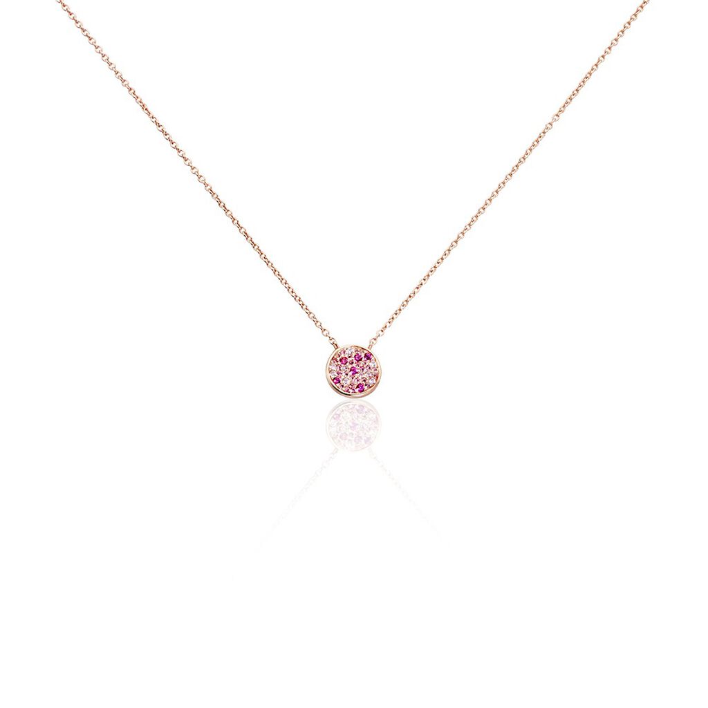 Collier Nelig Argent Rose Oxyde De Zirconium - Colliers fantaisie Femme | Histoire d&rsquo;Or