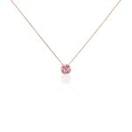 Collier Nelig Argent Rose Oxyde De Zirconium - Colliers fantaisie Femme | Histoire d&rsquo;Or