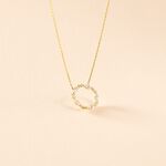 Collier Tiara Or Jaune Oxyde De Zirconium - Colliers Femme | Histoire d&rsquo;Or