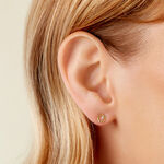 Boucles D'Oreilles Puces Mette Or Jaune Oxyde De Zirconium - Clous d'oreilles Femme | Histoire d&rsquo;Or