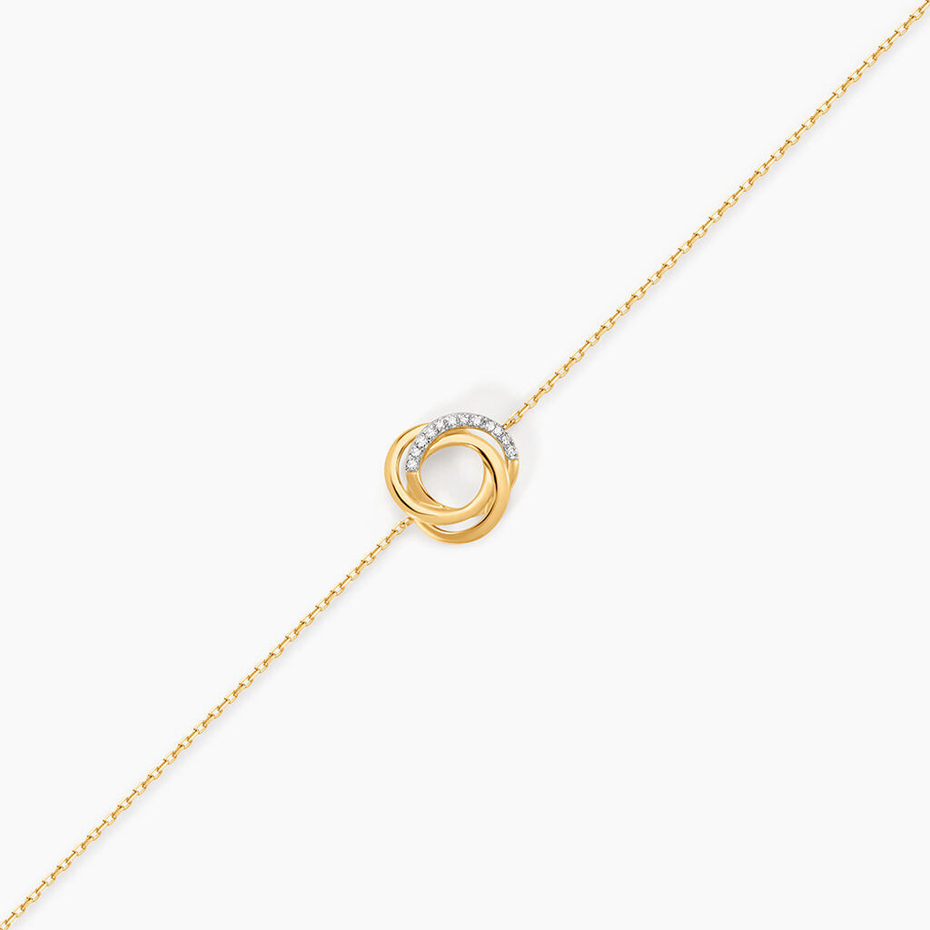 Bracelet Syrena Or Jaune Diamant - Bracelets Femme | Histoire d&rsquo;Or