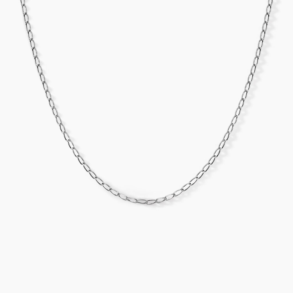 Collier Maille Nuncio Argent Blanc - Chaines Famille | Histoire d’Or