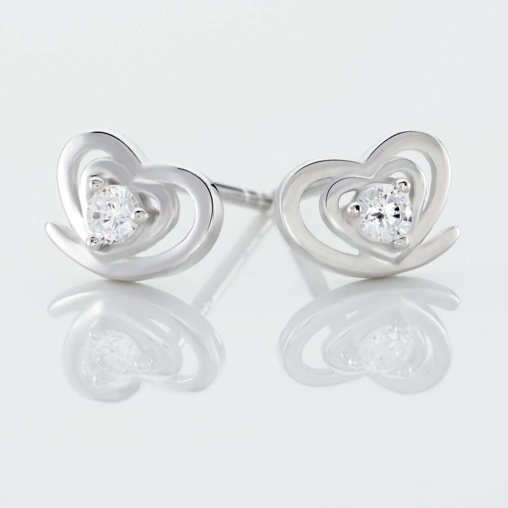 Mini Puces Cœur – Boucles d'oreilles en porcelaine dorée | Picotti Picotta