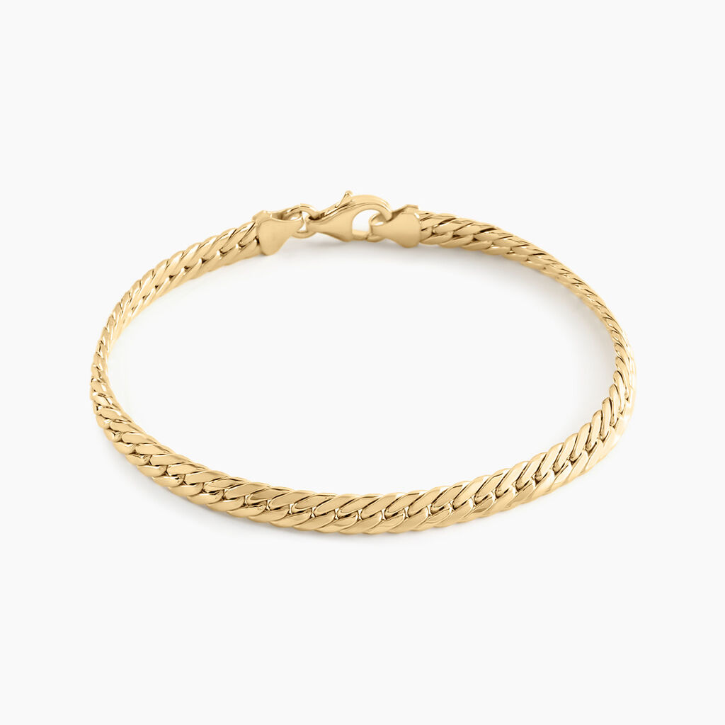 Bracelet Or Jaune Izel Maille Anglaise - Bracelets cha&icirc;ne Femme | Histoire d&rsquo;Or