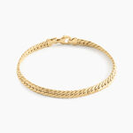 Bracelet Or Jaune Izel Maille Anglaise - Bracelets cha&icirc;ne Femme | Histoire d&rsquo;Or