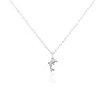 Collier Court Argent Blanc Giullia Motif Oxyde De Zirconium - Ras de cou Femme | Histoire d&rsquo;Or