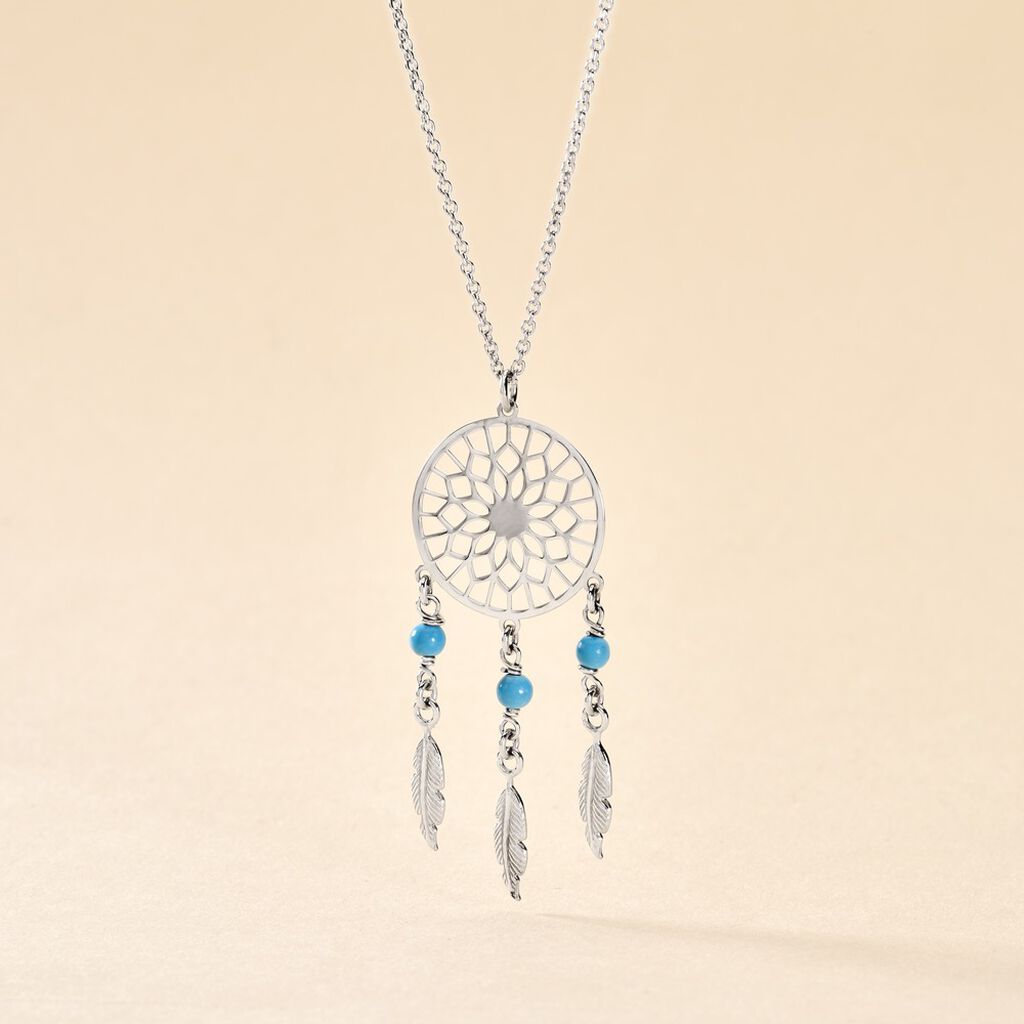 Collier Anoki Argent Blanc - Colliers fantaisie Femme | Histoire d’Or