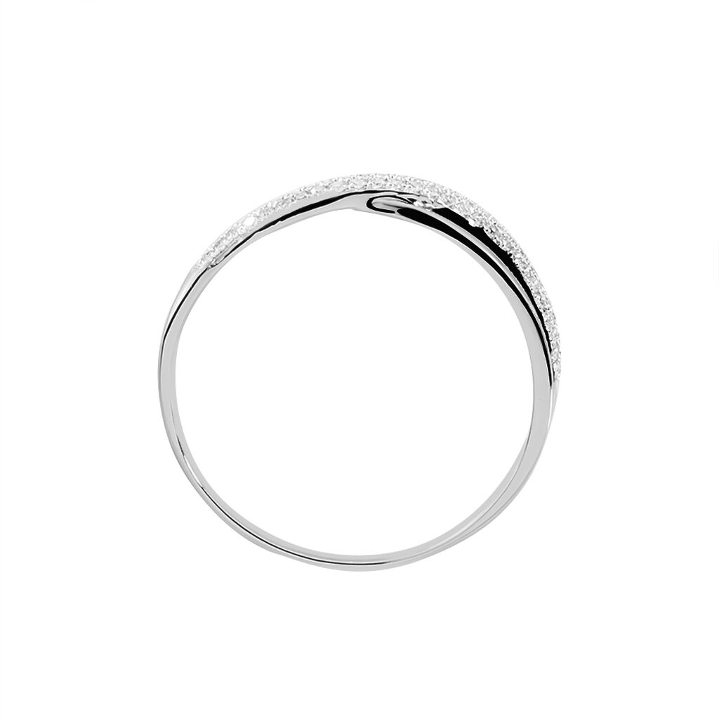 Bague Aina Or Blanc Diamant - Bagues avec pierre Femme | Histoire d’Or