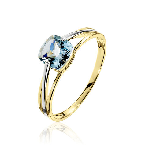 Bague Sidoine Or Bicolore Topaze - Bagues solitaires Femme | Histoire d’Or