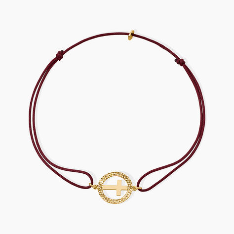 Bracelet Crozya Argent Dor&eacute; A L'Or 750/1000 - Bracelets cordon Femme | Histoire d&rsquo;Or