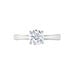 Bague Solitaire Fiona Or Blanc Diamant Synthetique - Bagues solitaires Femme | Histoire d’Or