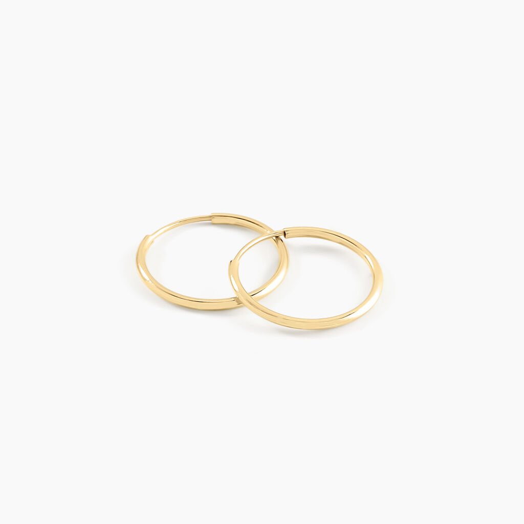 Cr&eacute;oles Dominae Or Jaune - Boucles d'oreilles cr&eacute;oles Femme | Histoire d&rsquo;Or