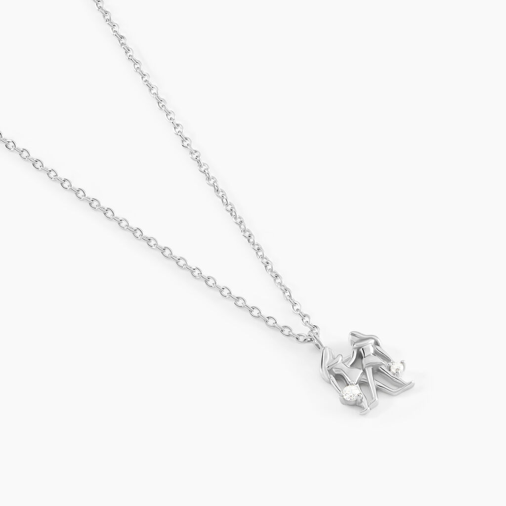 Collier Amalthee Argent Blanc Oxyde De Zirconium - Colliers Zodiaque Femme | Histoire d’Or