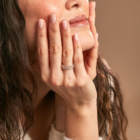 Bague The Crown Or Jaune Oxyde De Zirconium - Bagues avec pierre Femme | Histoire d’Or