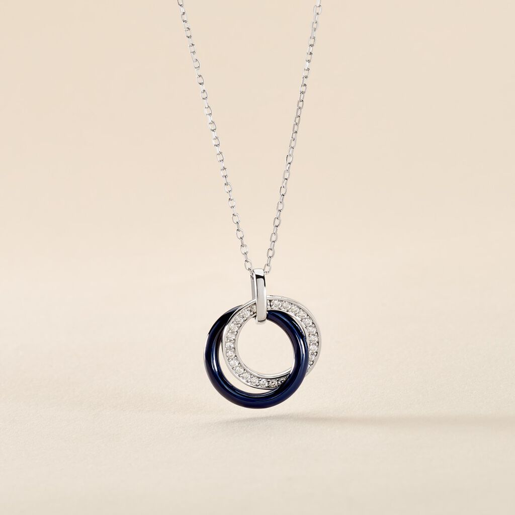 Collier Grizzel Argent C&eacute;ramique Oxyde - F&ecirc;te des m&egrave;res Femme | Histoire d&rsquo;Or