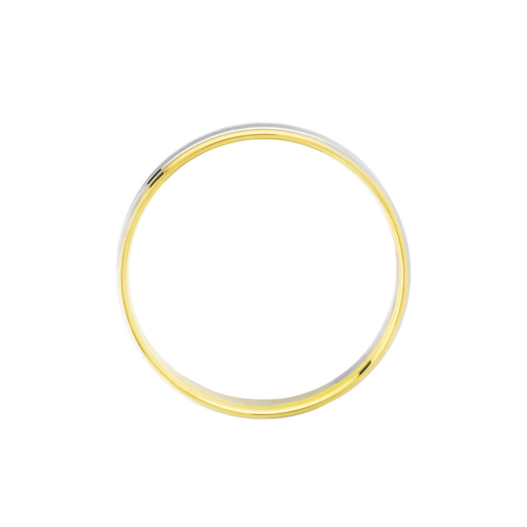 Alliance Juditha Ruban Plat Or Bicolore - Alliances Unisex | Histoire d&rsquo;Or