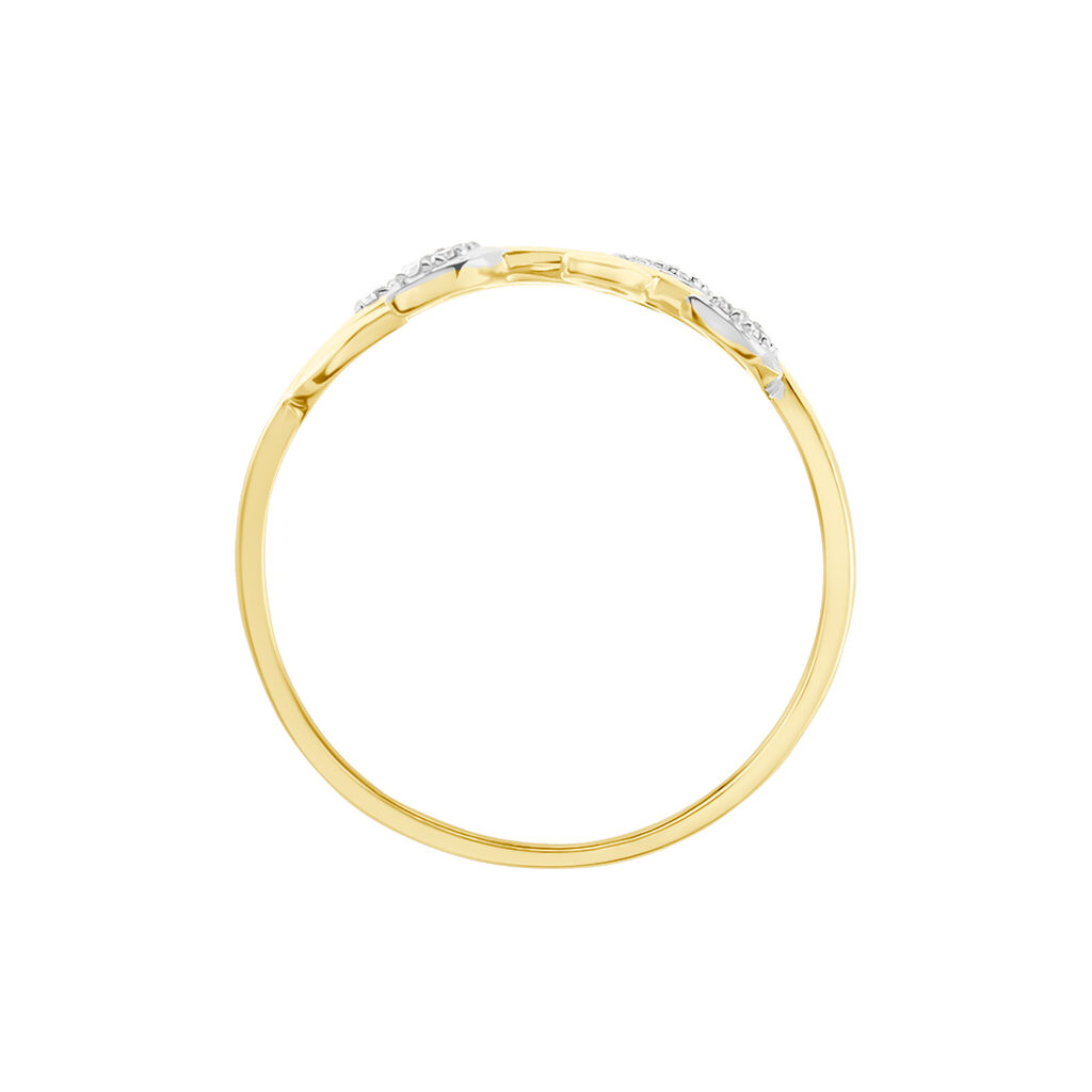 Bague Emelyne Or Jaune Diamant - Bagues avec pierre Femme | Histoire d’Or