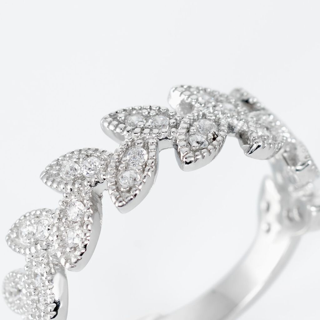 Bague Argent Blanc Cynome Oxydes De Zirconium - Bagues avec pierre Femme | Histoire d’Or