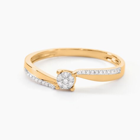 Bague Callysta Or Jaune Diamant - Bagues avec pierre Femme | Histoire d&rsquo;Or