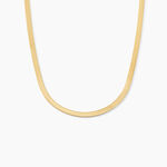 Collier Ivria Maille Heringbone Or Jaune - Chaines Femme | Histoire d&rsquo;Or