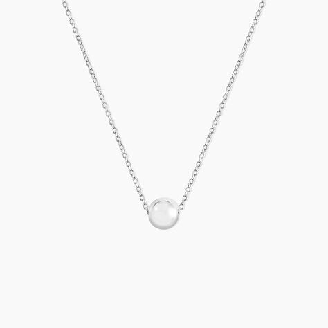 Collier Nassiera Argent Blanc - Colliers fantaisie Femme | Histoire d&rsquo;Or