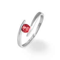 Bague Tiphaine Or Blanc Rubis